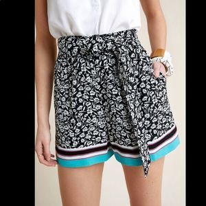 Anthropologie Maeve Scarf Print Relax Shorts XL